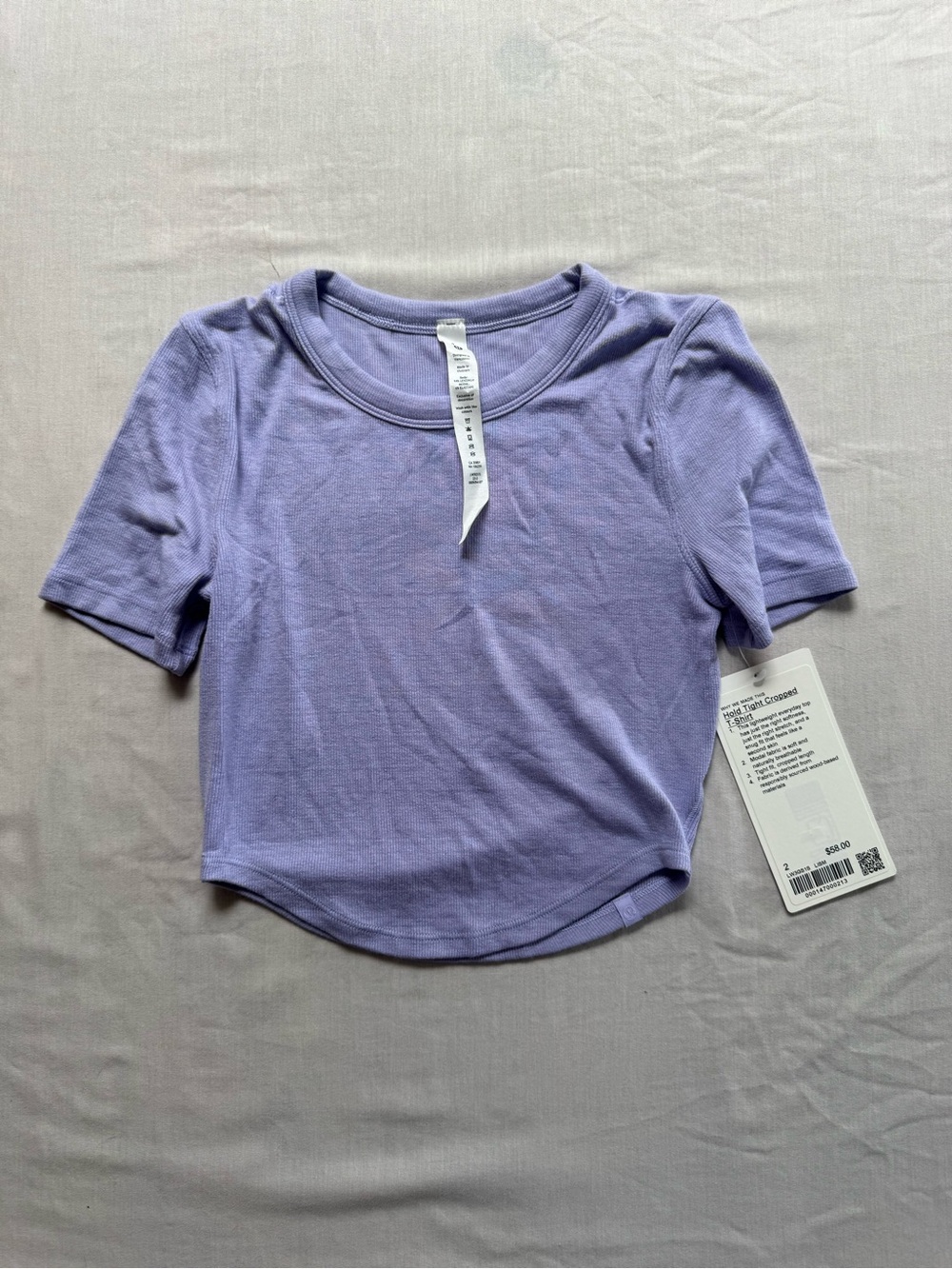 Lululemon Hold Tight Cropped T-Shirt | Size 2 | NWT